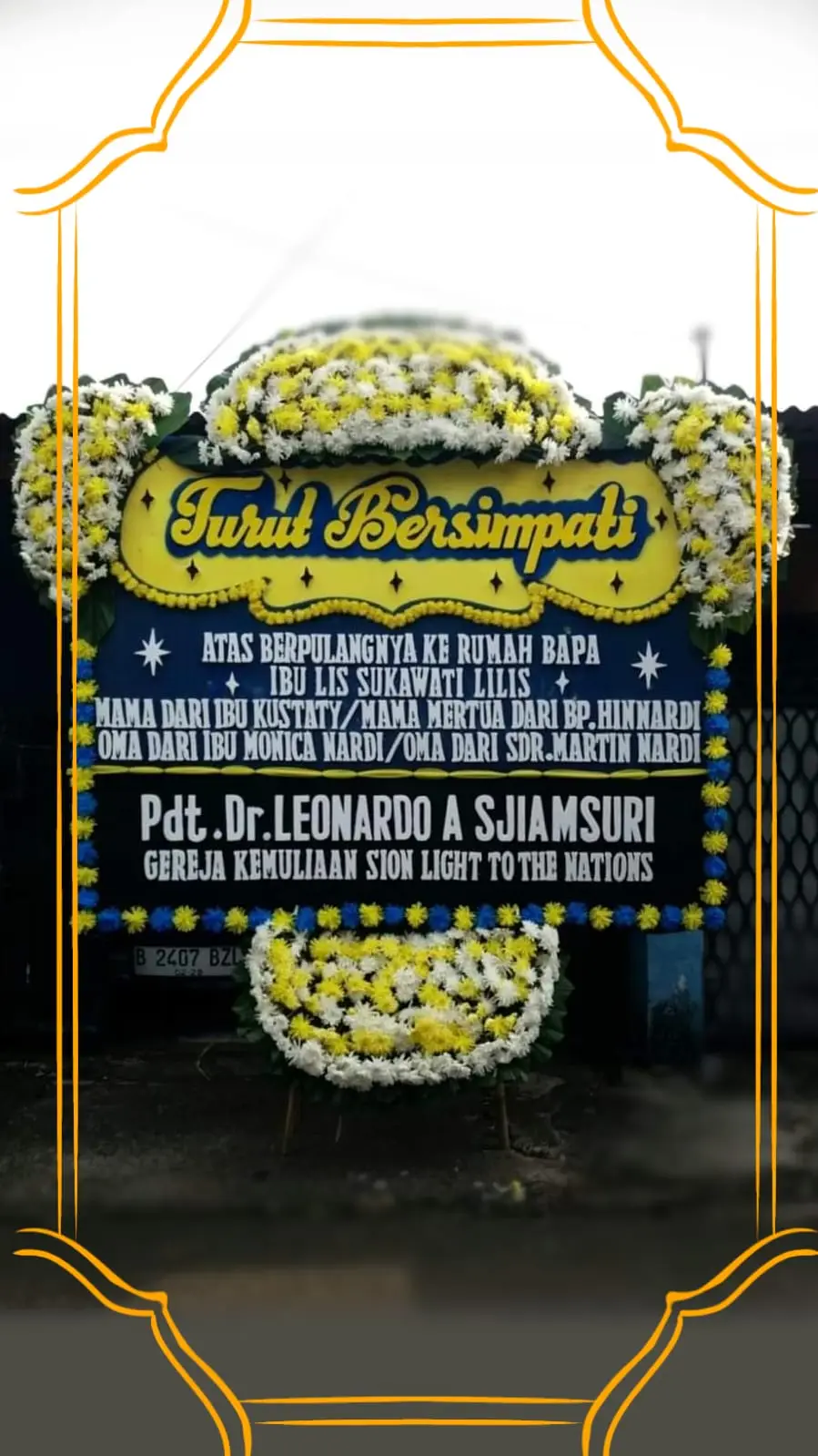 Bunga Papan Duka Cita