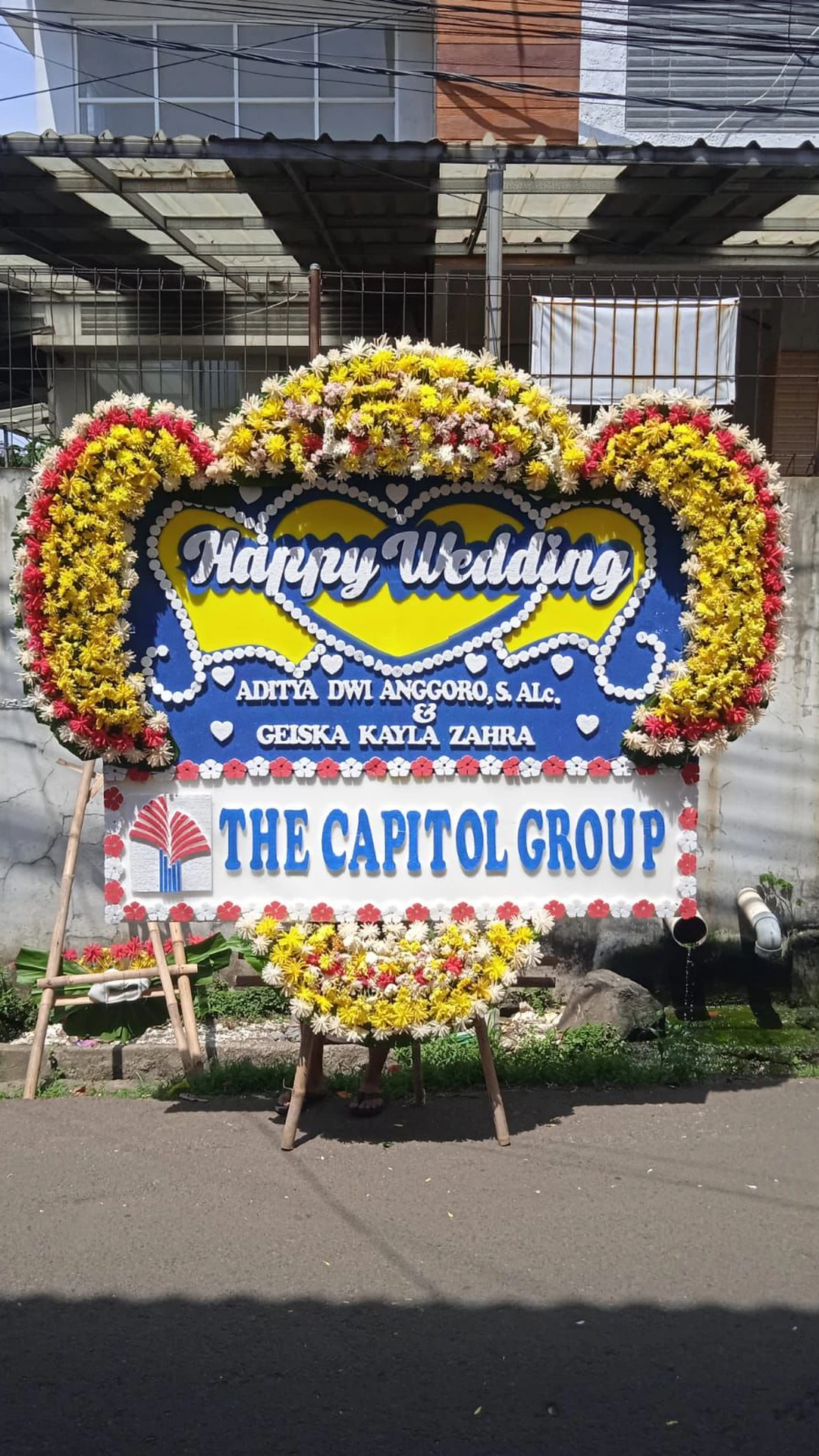 Bunga Papan Pernikahan